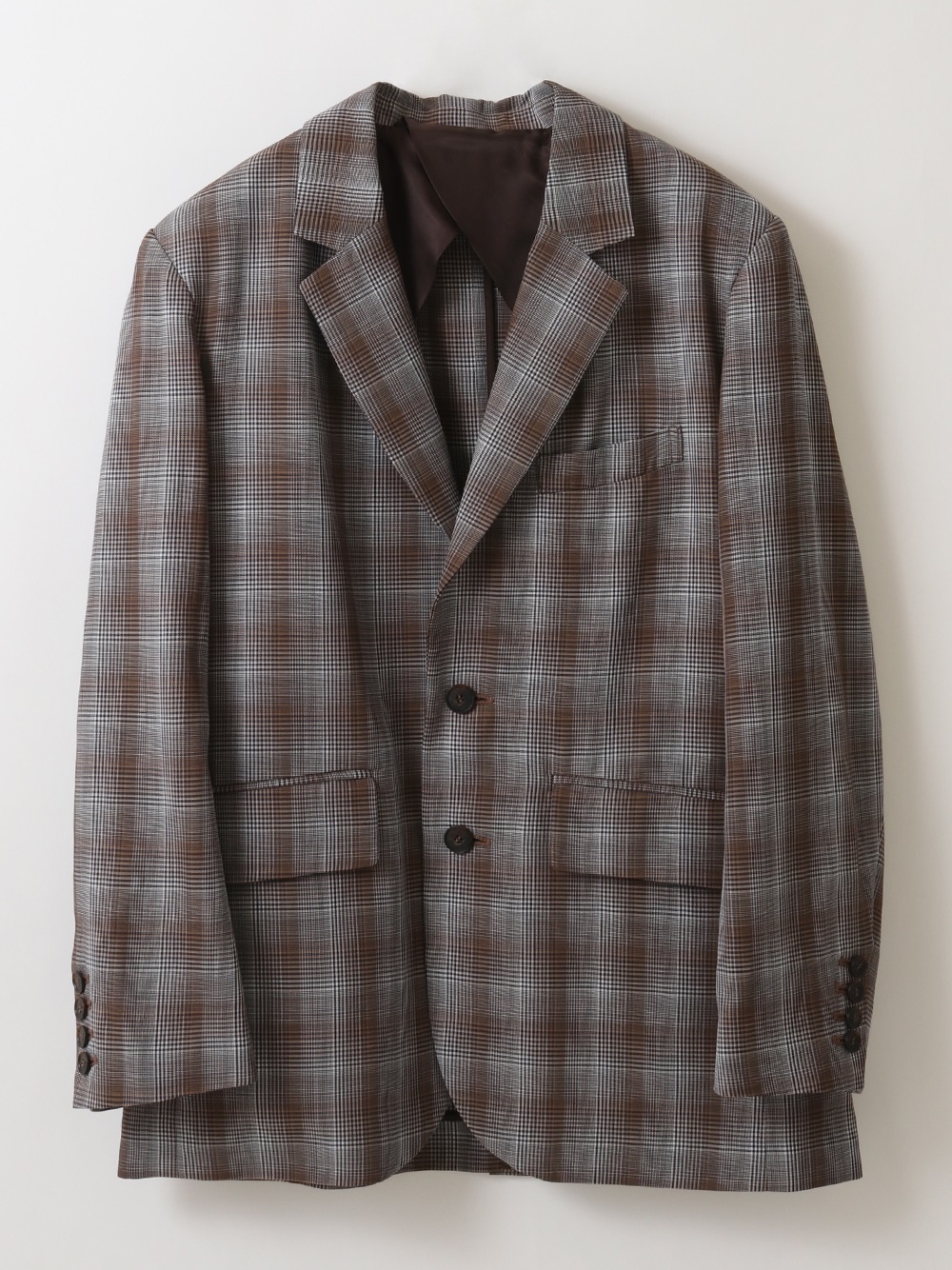 Glen check tailored jacket(11グレー-フリー)