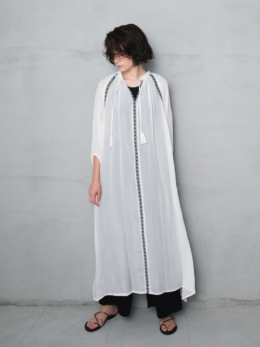 Embroidered　Dress(02ホワイト-フリー)