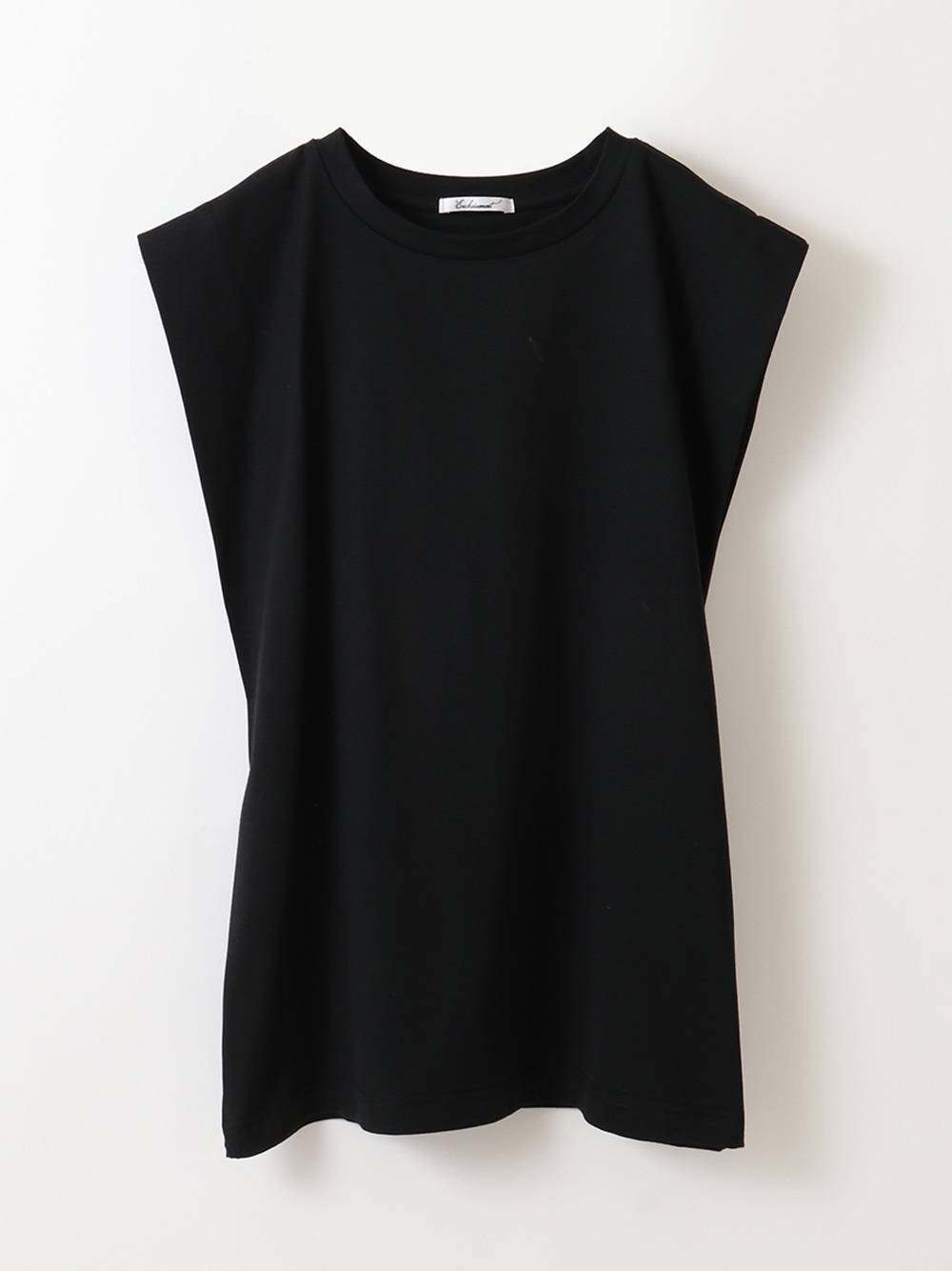 Cotton no sleeve Tshirt(00ブラック-１)