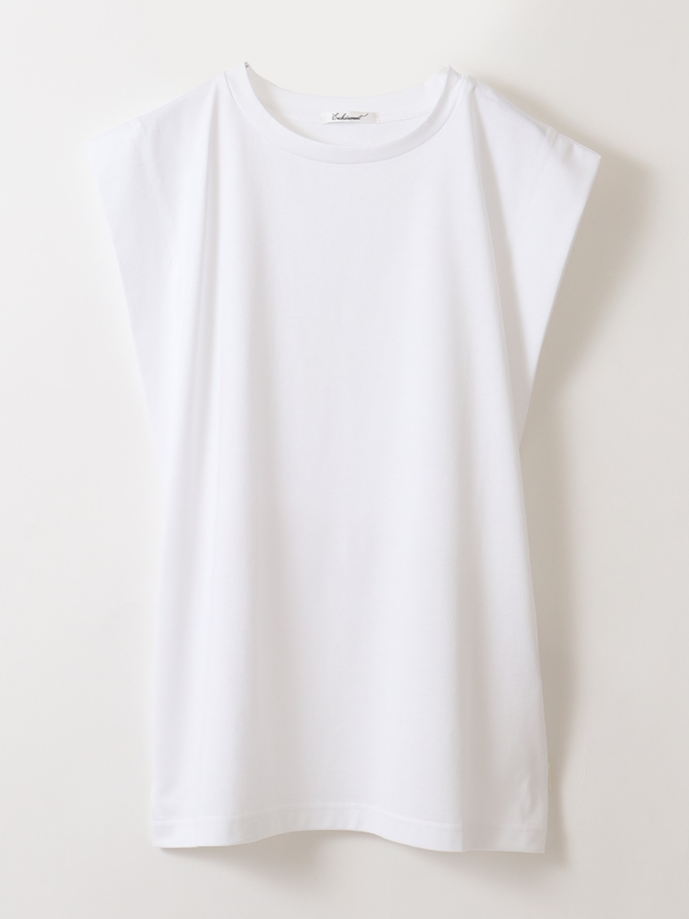 Cotton no sleeve Tshirt(01オフホワイト-１)