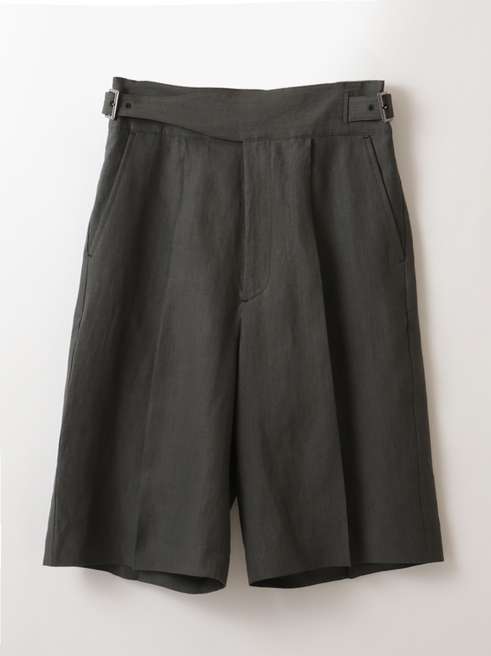 Linen Short Pants(10チャコールグレー-１)