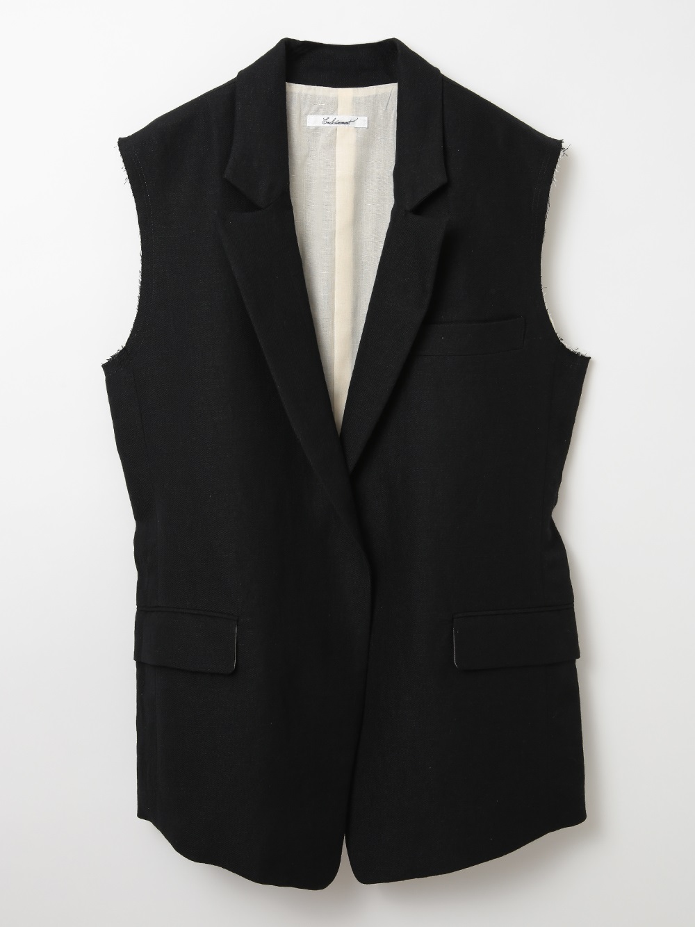 Wool Linen Vest(00ブラック-フリー)