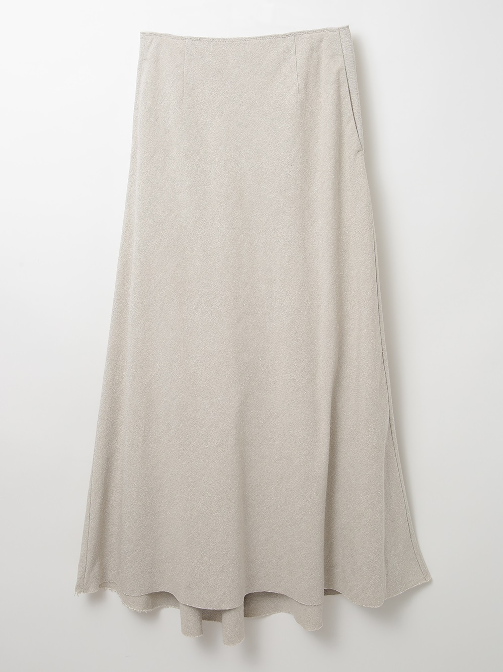 Silk Linen Back Flared Skirt(82ベージュ-１)