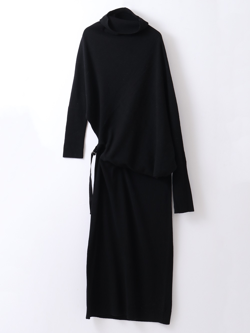 Asymmetric Knit Dress(00ブラック-フリー)