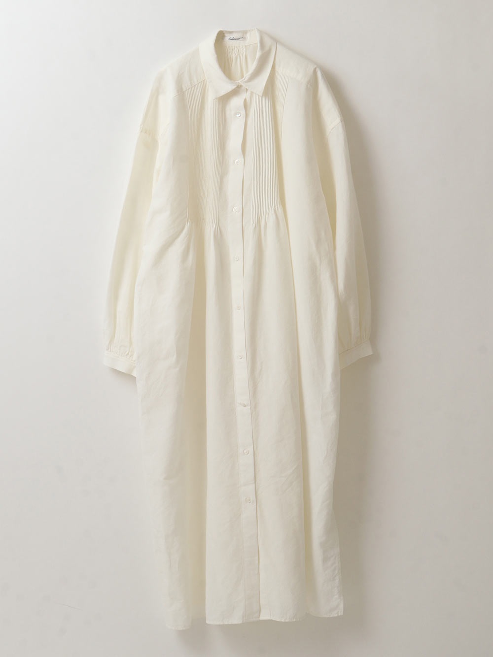 Pin Tuck Shirt Dress(01オフホワイト-フリー)