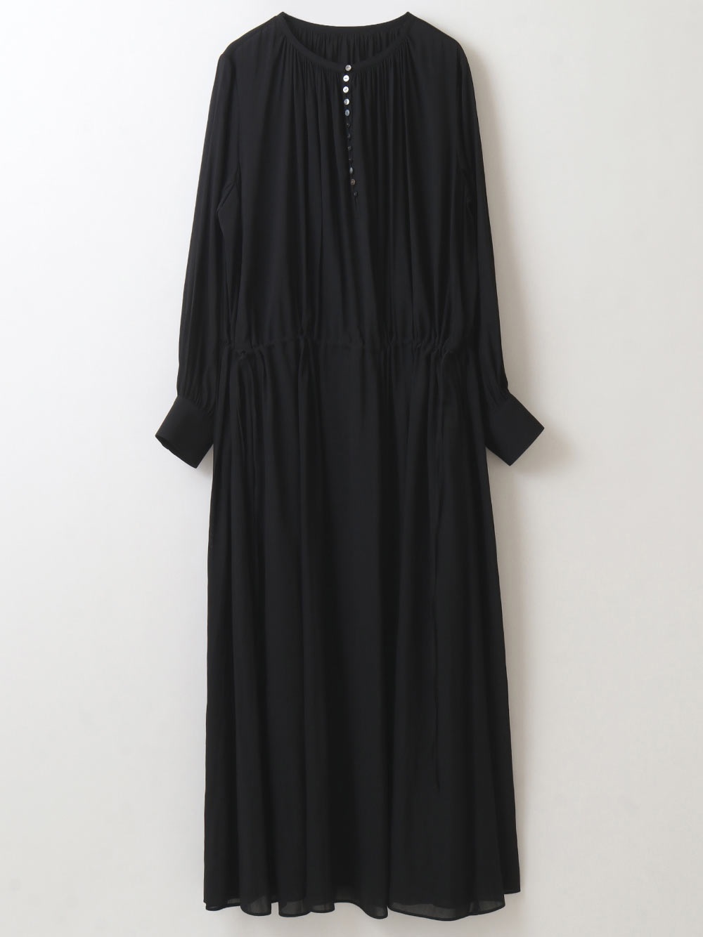 Buttoned Gather Dress(00クロ-フリー)