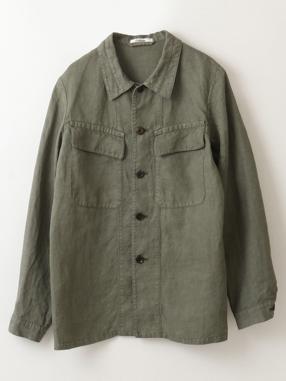 Linen Military Jacket(63カーキグリーン-１)