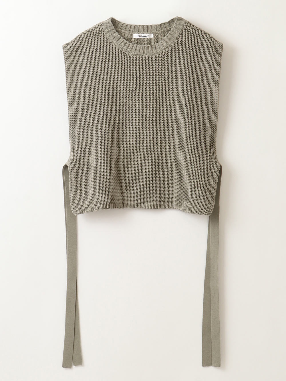 Short Rib Knit Vest(63カーキグリーン-フリー)