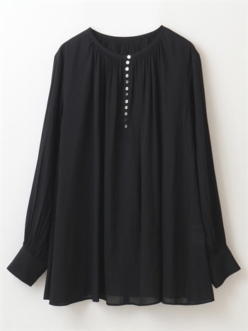 Buttoned Gather Top