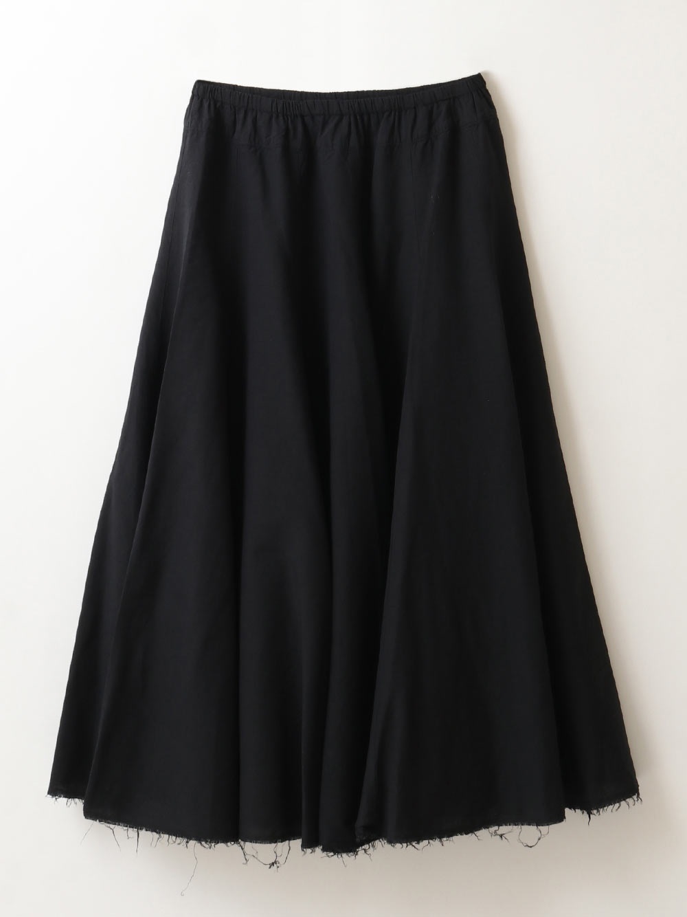 C/Linen Silk Flair Skirt(00ブラック-フリー)