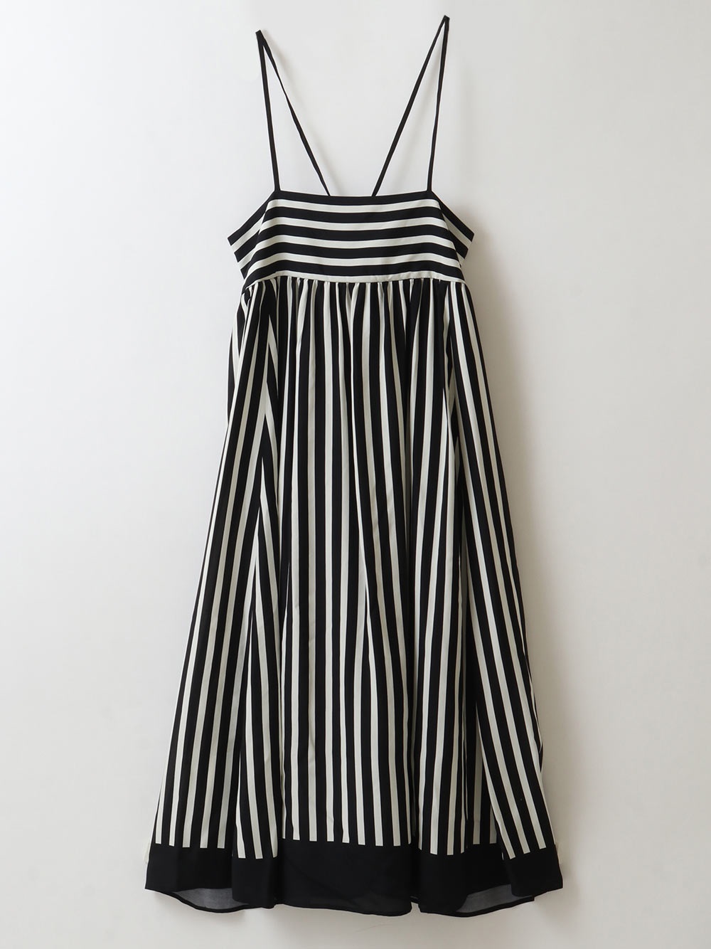 Panelled Stripe Dress(00クロ-フリー)