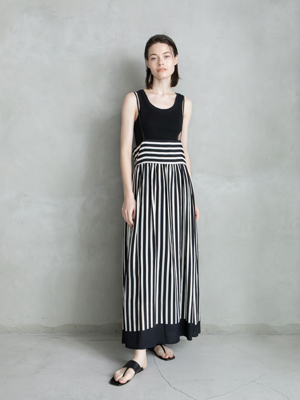 Panelled Stripe Dress