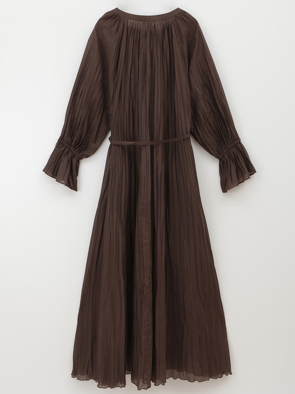 Silk Cotton Pleated Dress(81チャ-フリー)