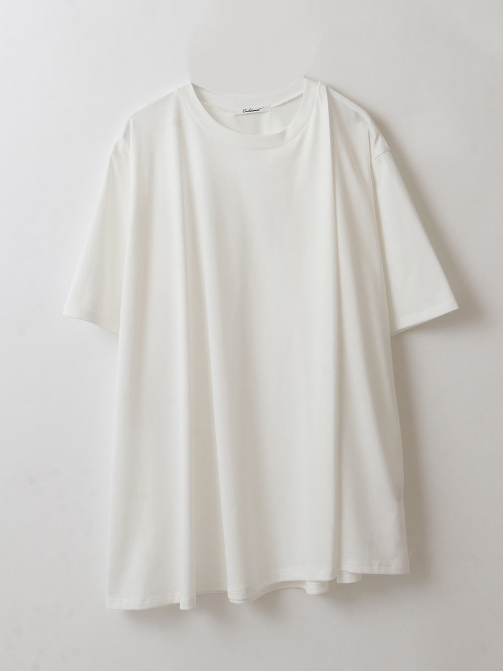 Cotton Asymmetry Tee(01オフホワイト-フリー)