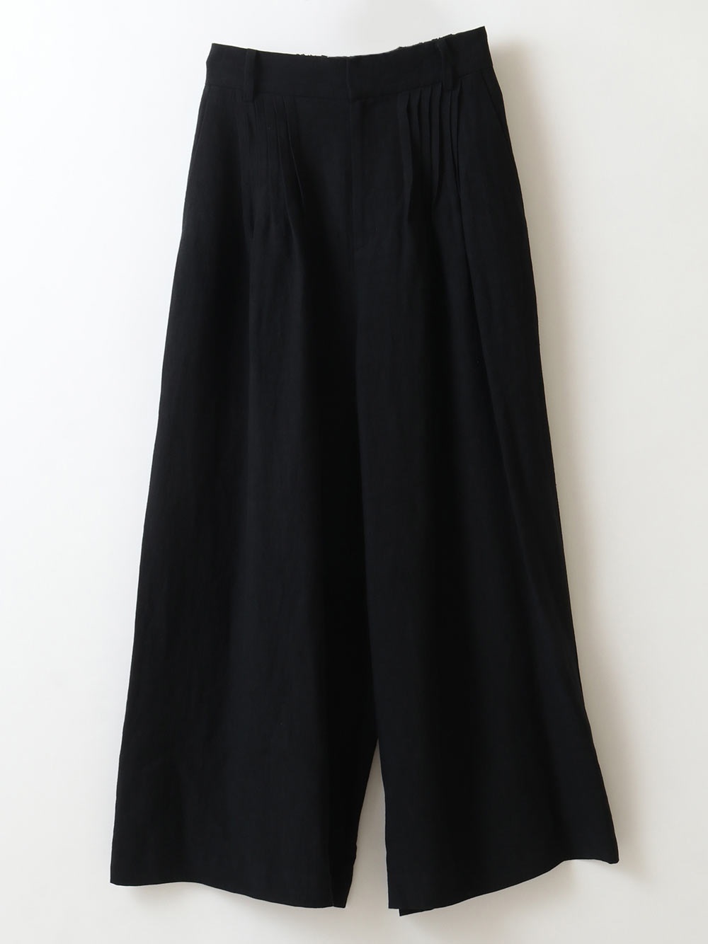 Linen Pin-Tuck Pants(00クロ-フリー)