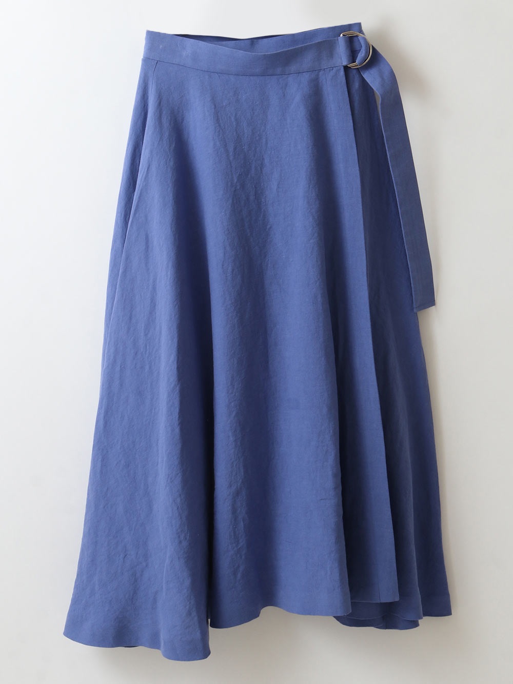 Linen Belted Wrap Skirt(71ブルー-フリー)