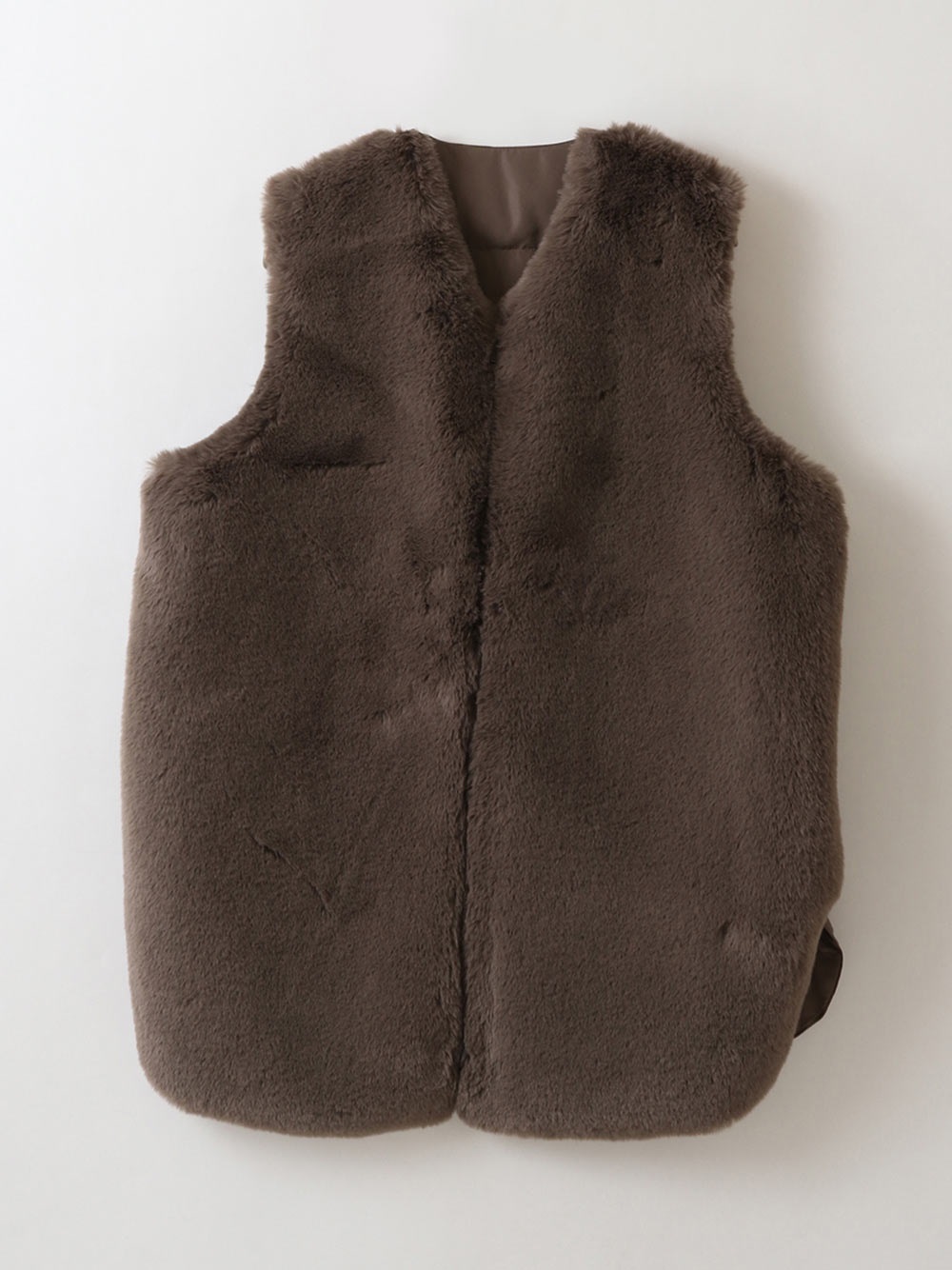 FauxFur  XDown Vest(85モカ-フリー)
