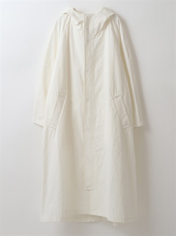 Cotton Weather Cloth Hoodie Coat(01オフホワイト-フリー)