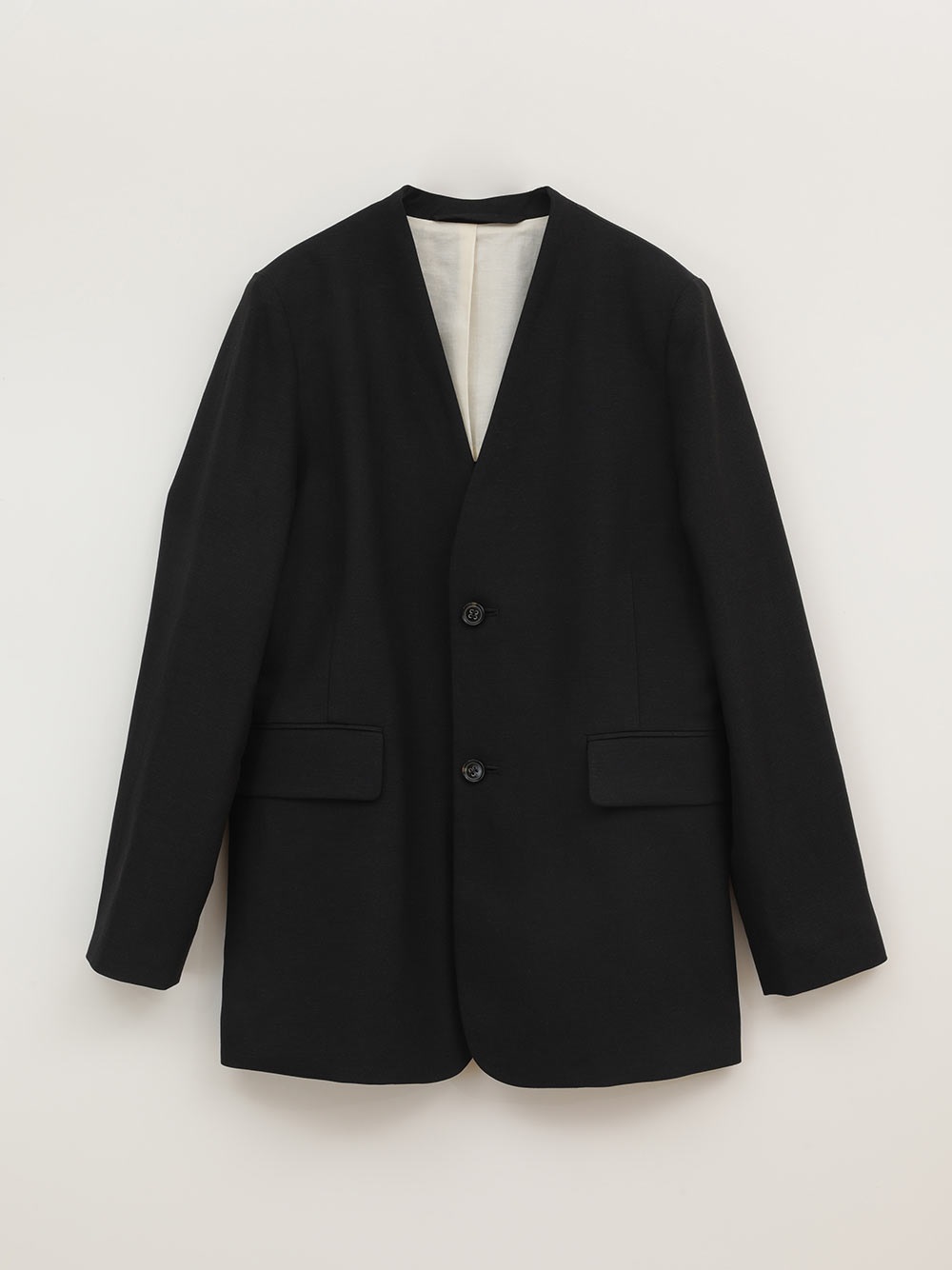 Pe/Li No Collar Jacket [Preorder](70ネイビー-フリー)