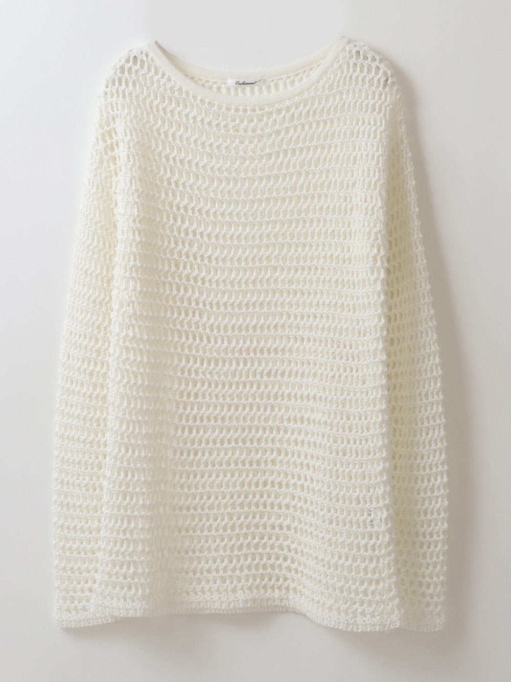 Cotton Mesh Knit Pullover(01オフホワイト-フリー)