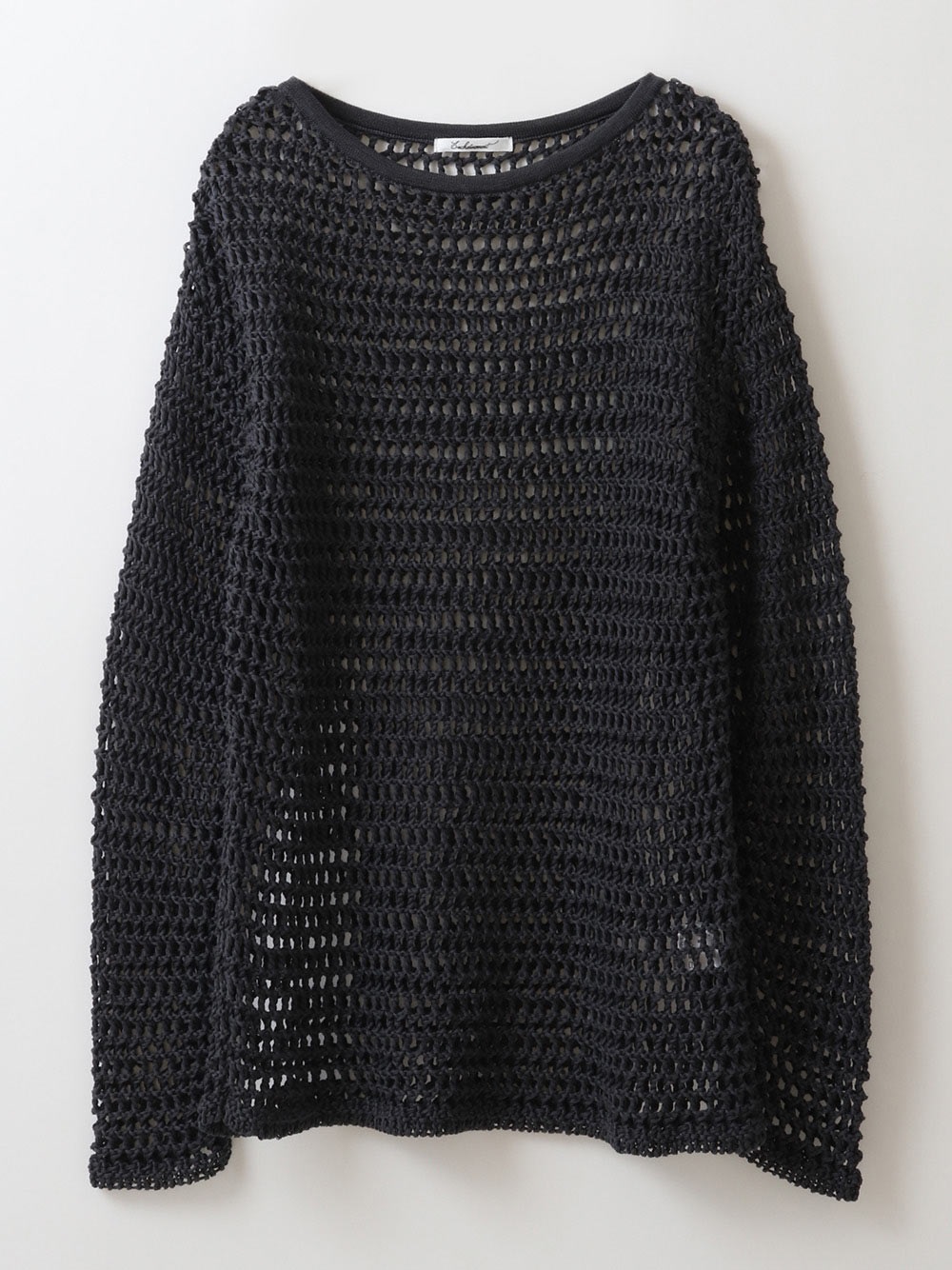 Cotton Mesh Knit Pullover(10チャコールグレー-フリー)
