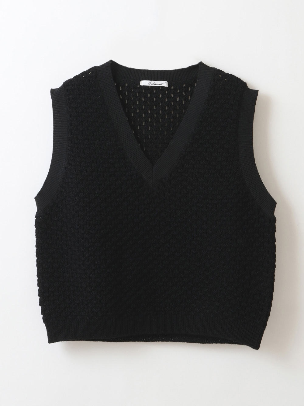 Pattern Knit Vest(00ブラック-フリー)