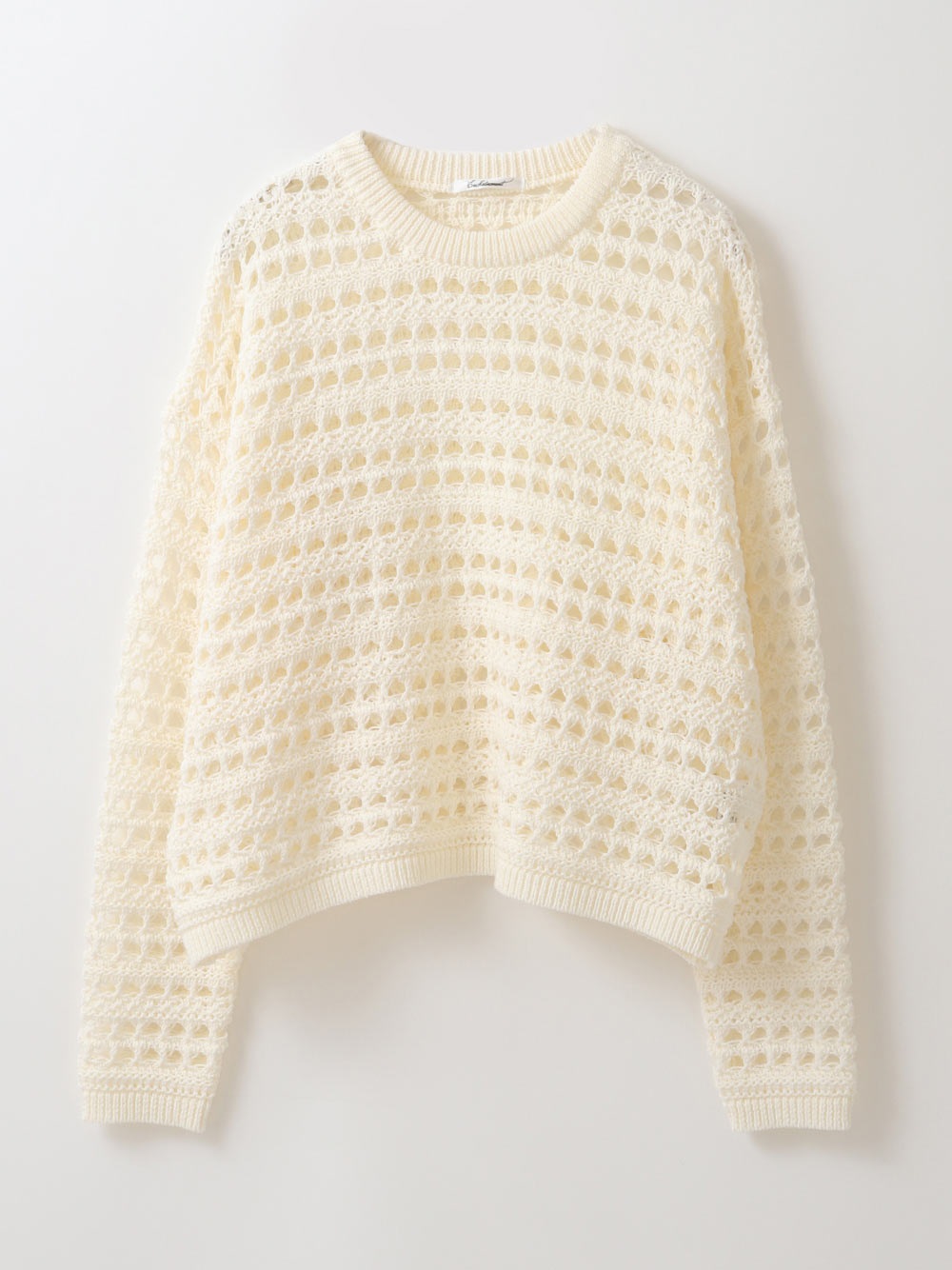 Pattern Knit Pullover(01オフホワイト-フリー)