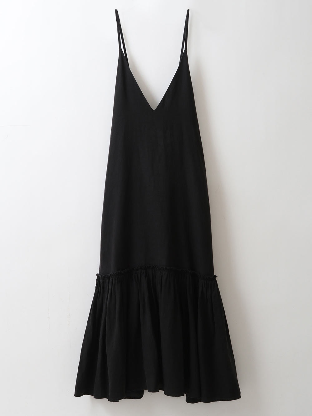 French Linen Strap Dress(00ブラック-フリー)