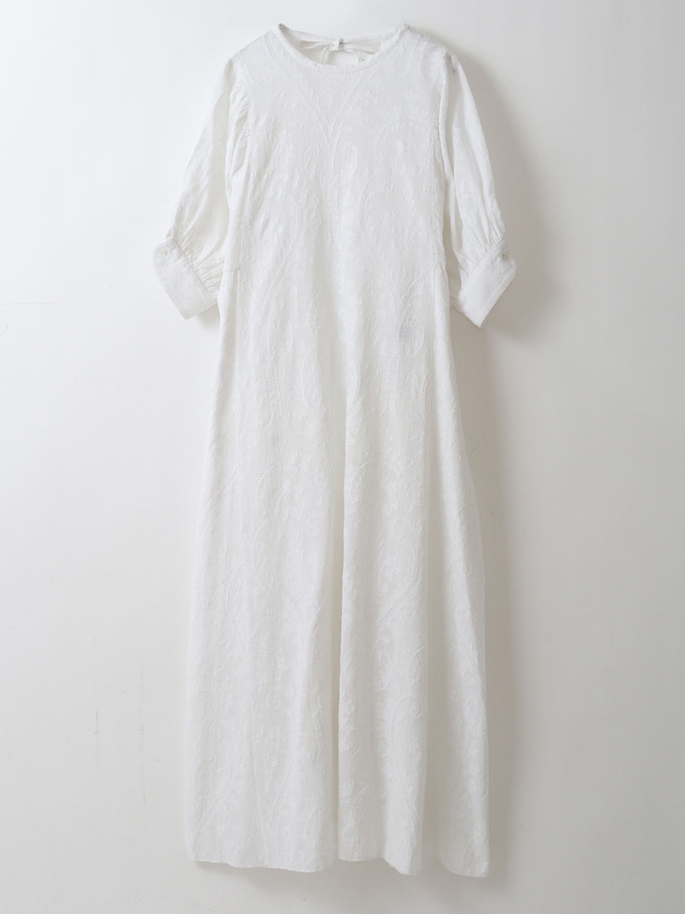 Cut Jacquard Dress(01オフホワイト-フリー)