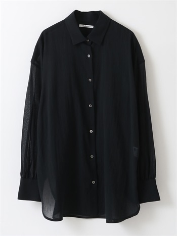 Cotton Chiffon Shirt (00ブラック-フリー)