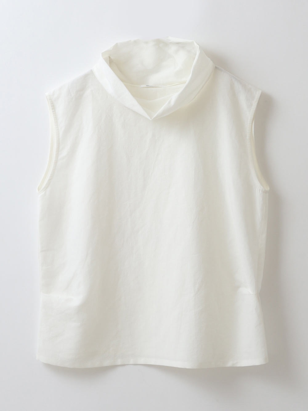 Silk Linen High Neck Top(01オフホワイト-フリー)