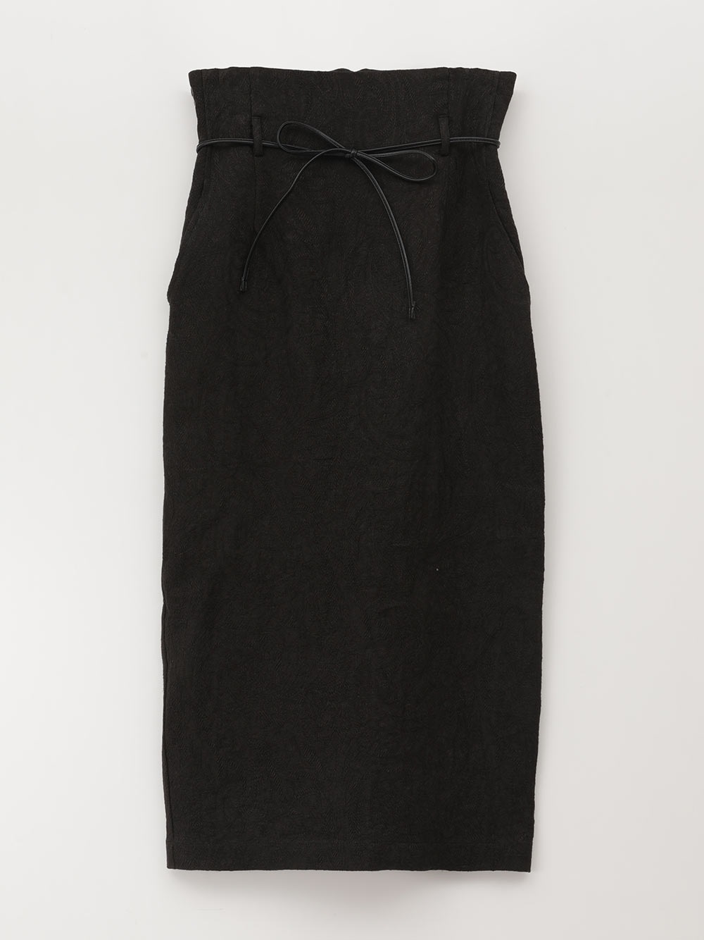 European Linen Jacquard Skirt(00ブラック-フリー)