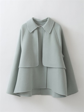 Double Faced Wool short Coat(62ライトグリーン-フリー)