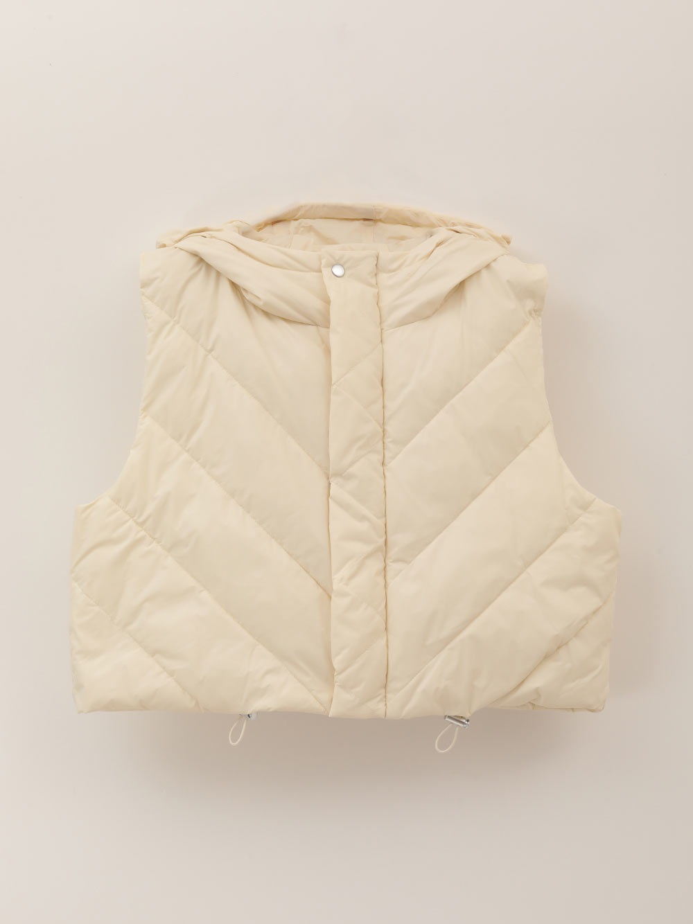Short Hood Vest(01オフホワイト-フリー)