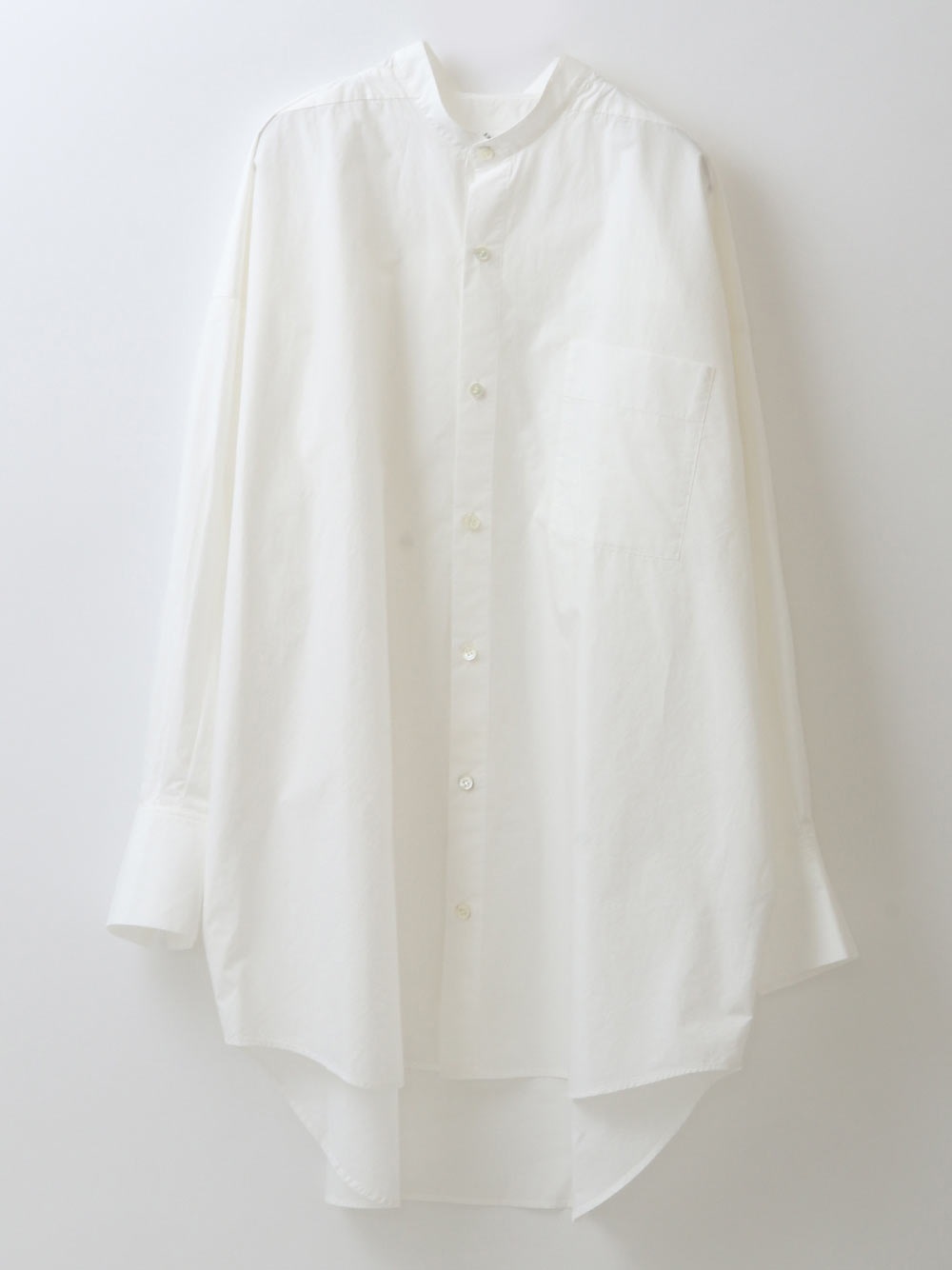 Cotton Band Collar Shirt(01オフホワイト-フリー)