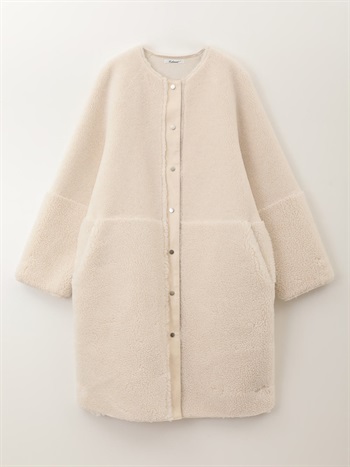 Faux Mouton Coat(01オフホワイト-フリー)