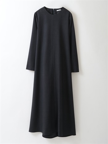 Woolblend Long Dress(10チャコールグレー-フリー)