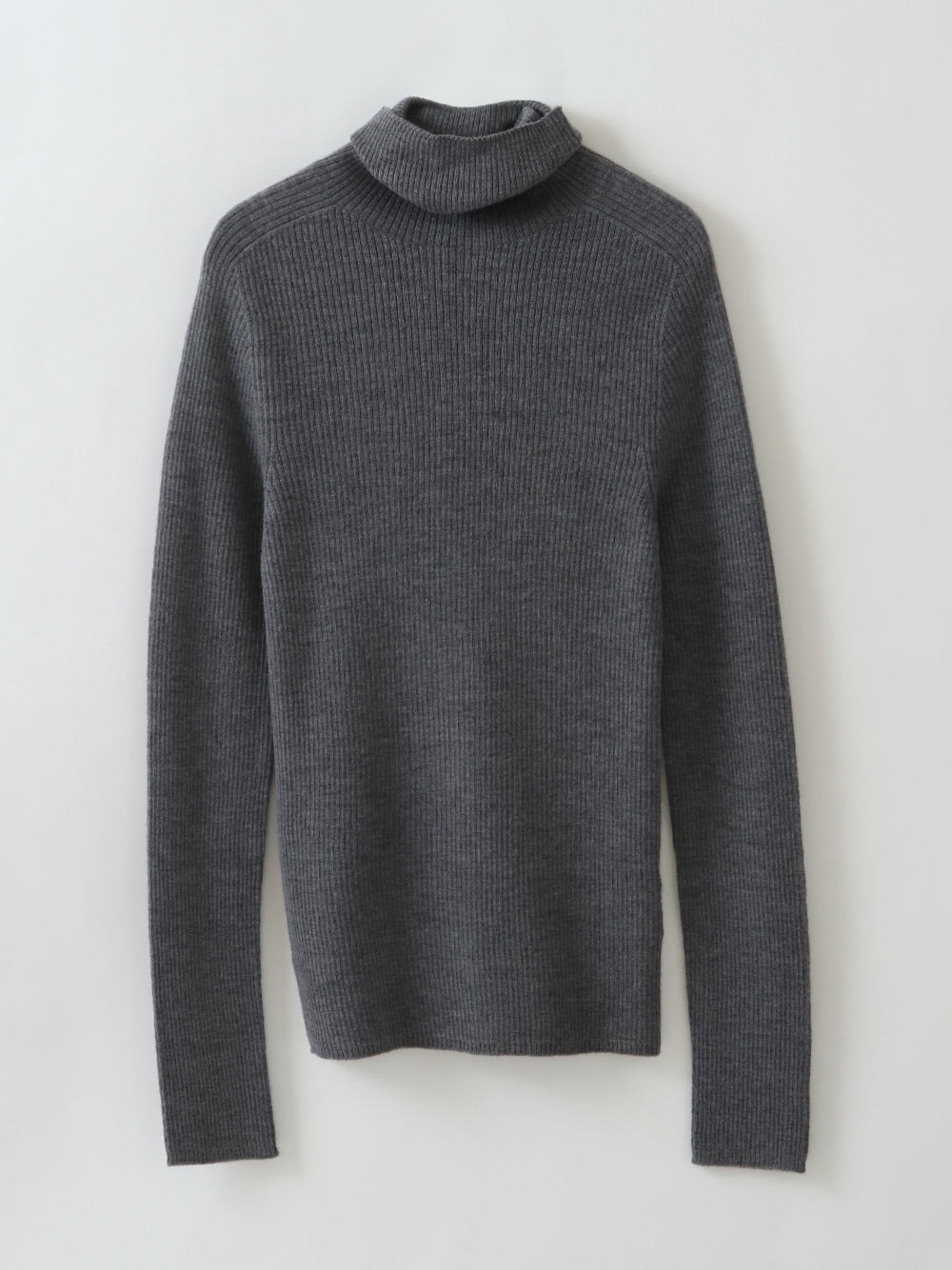 Wool High Neck Pullover(11グレー-フリー)