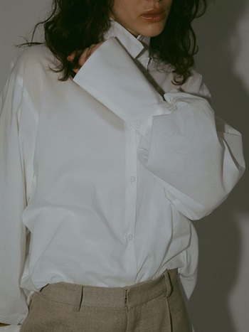 コットンローンシャツ(01オフホワイト-フリー)