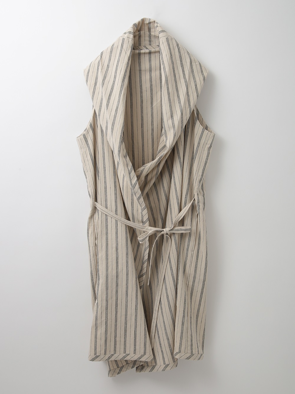 Linen long vest(84ブラウン系-３６)
