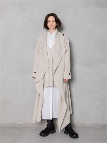 Line Wool Trench
