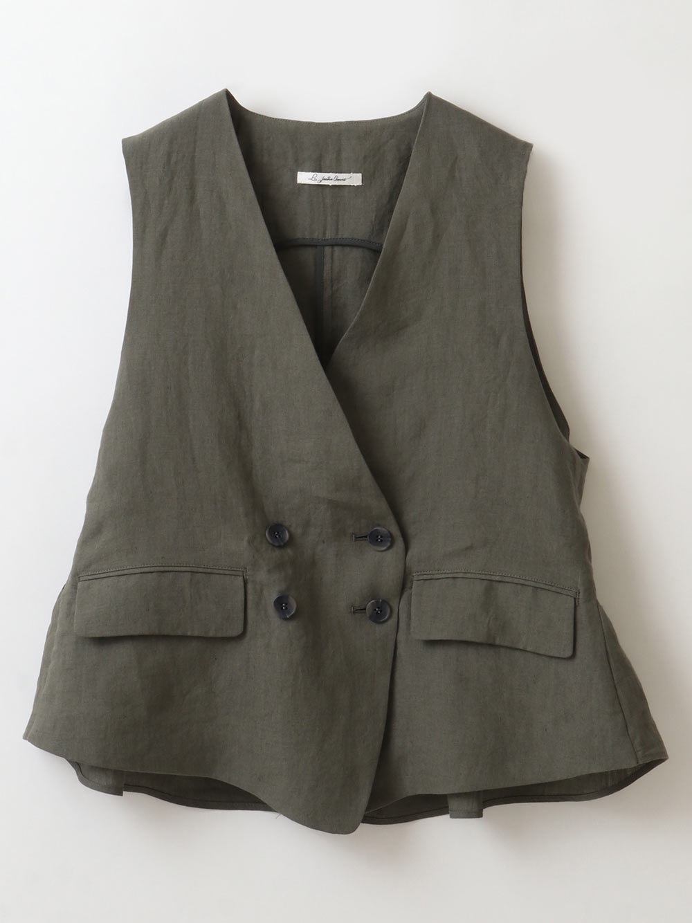 Linen Vest(11グレー-３６)
