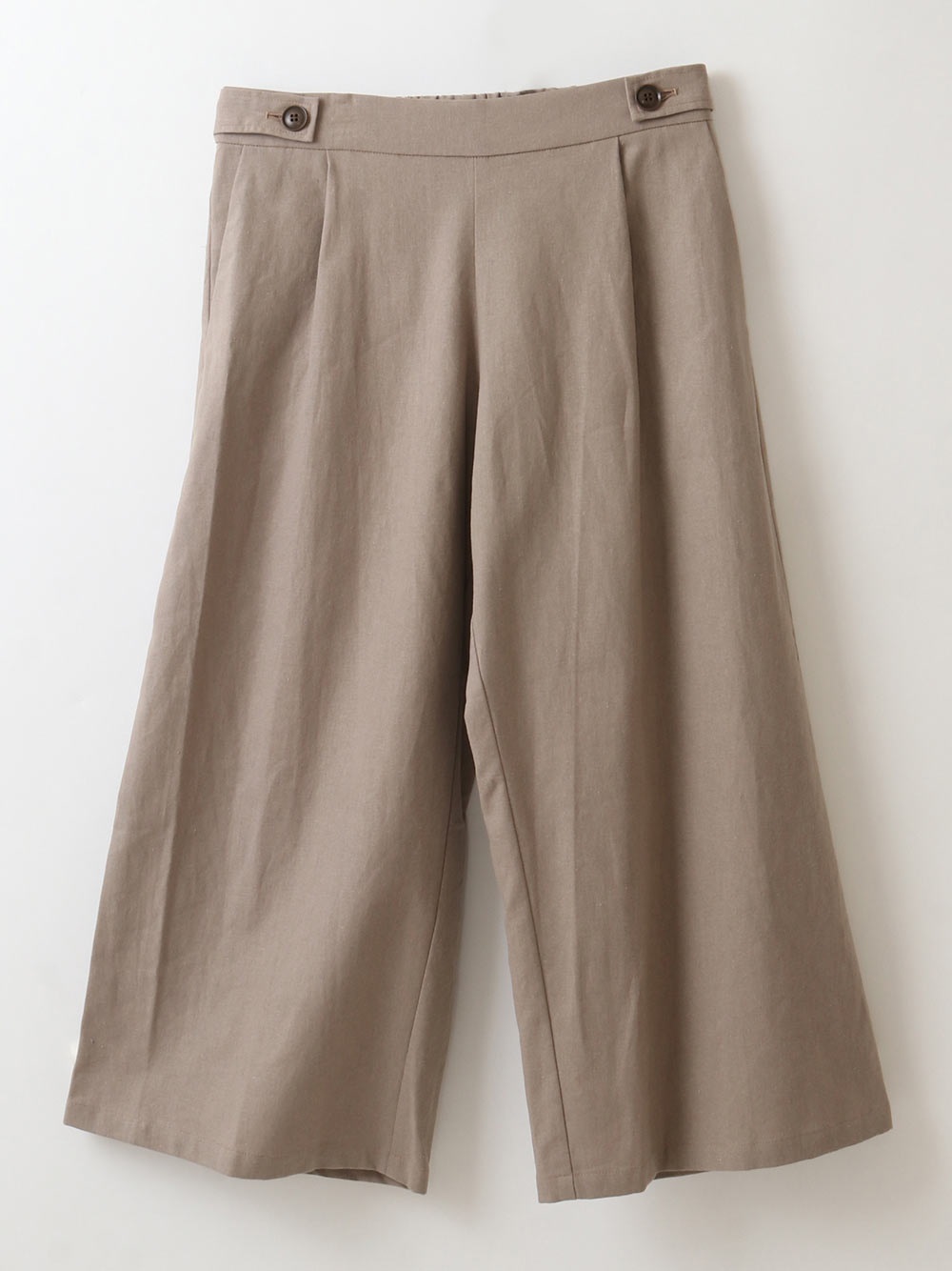Cotton Linen Wide Pants(11グレー-Ｓ)