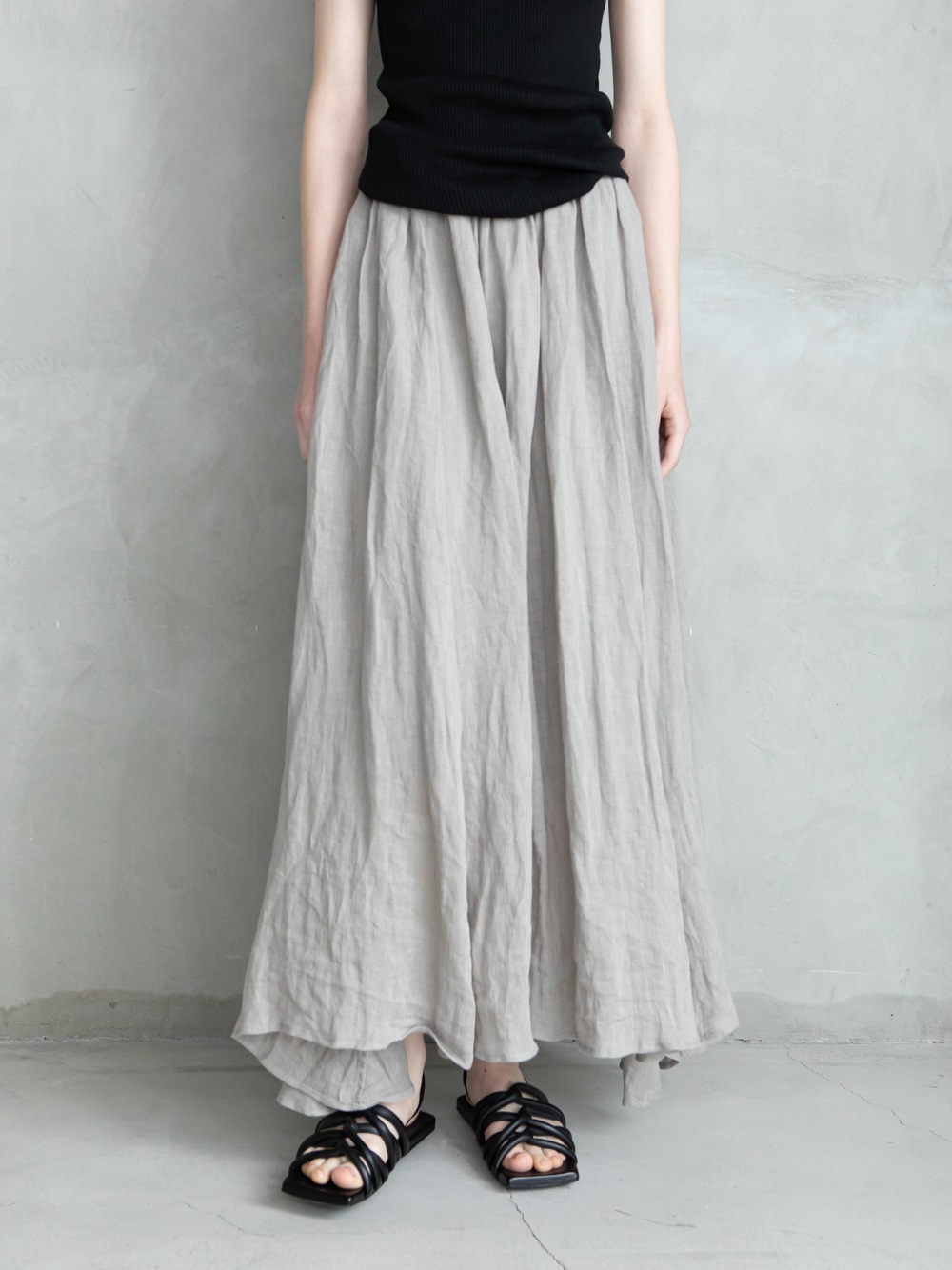 Linen Flare Skirt