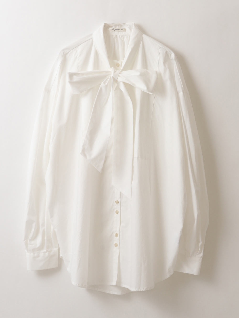Cotton Bow Tie Blouse(02ホワイト-３６)