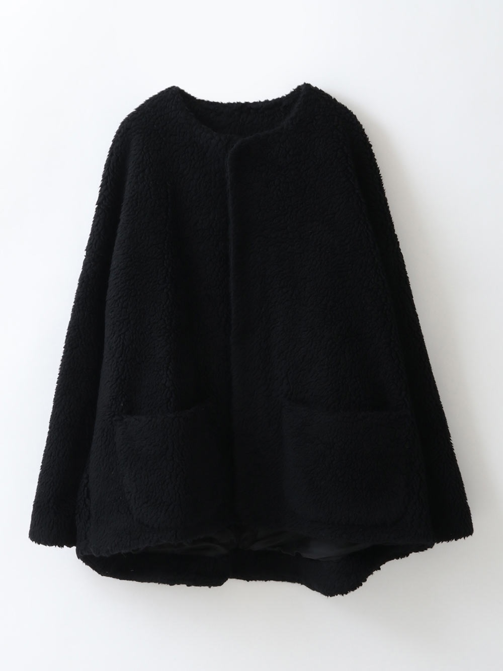 Wool Boa Half Coat(00ブラック-フリー)