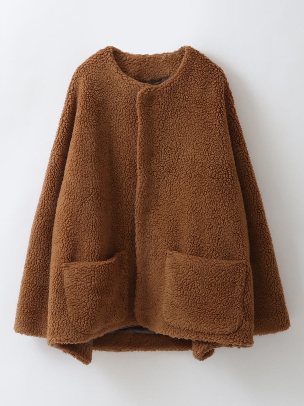 Wool Boa Half Coat(83キャメル-フリー)
