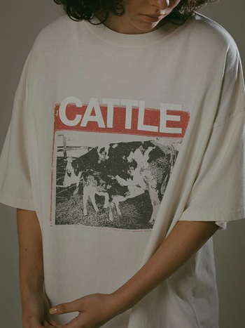 REMI RELIEF　Tシャツ［CATLE］(02ホワイト-Ｍ)
