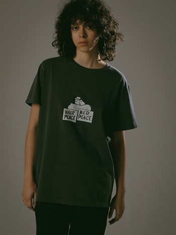 REMI RELIEF　Tシャツ［HAIR PEACE］(00ブラック-フリー)