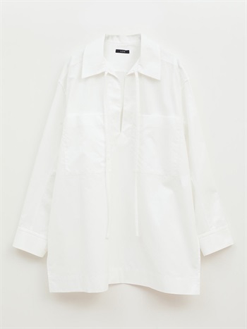 YLEVE オーバーシャツ(02ホワイト-フリー)